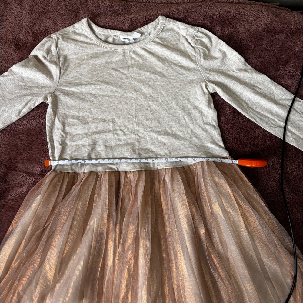 Gap Cream and Tan Kids Dress - Picture 2 of 9